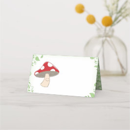 キノコの赤ちゃんシャワー プレイスカード