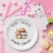 キノコの赤ちゃんシャワー ペーパープレート (パーティー)