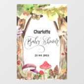 キノコの赤ん坊のシャワーウッドランド ウィンドウサイン (シート)