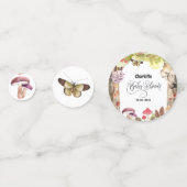 キノコの赤ん坊のシャワーウッドランド コンフェッティ (正面)