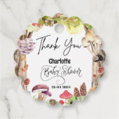 キノコの赤ん坊のシャワーウッドランド フェイバータグ (正面)