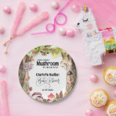 キノコの赤ん坊のシャワーウッドランド ペーパープレート (パーティー)