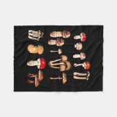 キノコの選択ライフ フリースブランケット (正面(横))