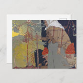 キノコの魔女 - フランツ・ヴァチク ポストカード (正面/裏面)