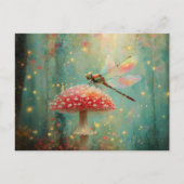キノコの魔法のトンボ ポストカード (正面)