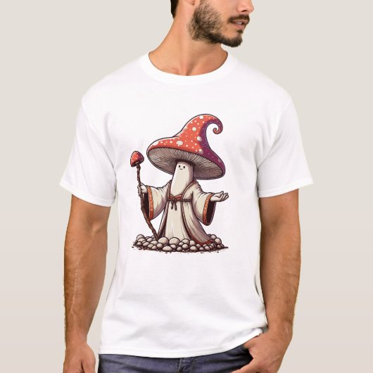 キノコの魔法使い Tシャツ (正面)
