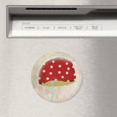 キノコの黄色い森の磁石の小さな生息地 マグネット (インサイチュ (食洗機))