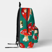 キノコをテーマにしたリュックサック プリントバックパック (左)