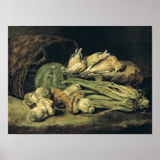 キノコを使った静物詩 ポスター (正面)