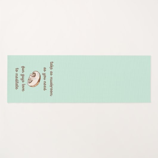 「キノコを必要に応じて持って行け」 ヨガマット (正面(横))