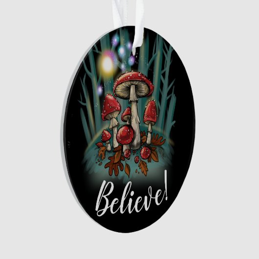 キノコを食べる オーナメント (正面)