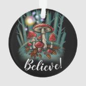 キノコを食べる オーナメント (裏面)