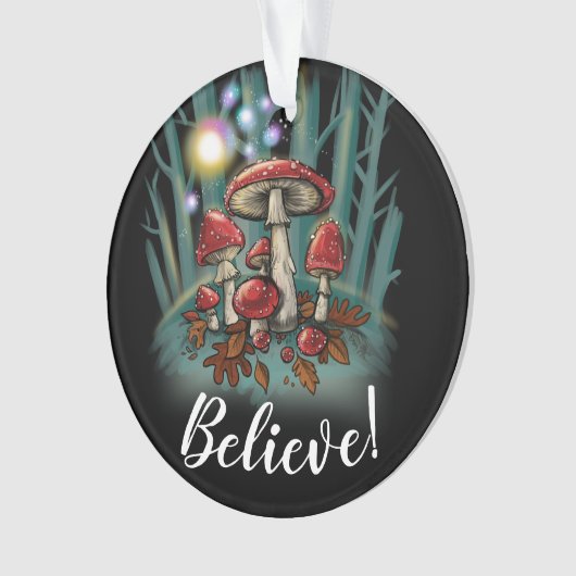 キノコを食べる オーナメント (正面)