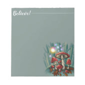 キノコを食べる ノートパッド (正面)