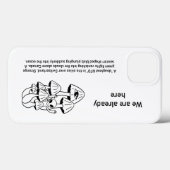 キノコエイリアン Case-Mate iPhoneケース (裏面 (横))