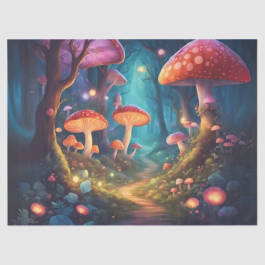 キノコカラフルの森 薄葉紙 (正面)