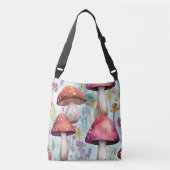 キノコカラフルトート クロスボディバッグ (正面)