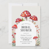 キノココテージウッドランドブライダルシャワー招待 招待状 (正面)