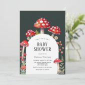 キノココテージウッドランドベビーシャワー招待状 招待状 (スタンド正面)