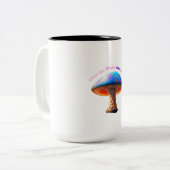 キノココーヒーか紅茶用のマグカップ ツートーンマグカップ (正面左)
