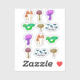 キノコシンプル型 シール