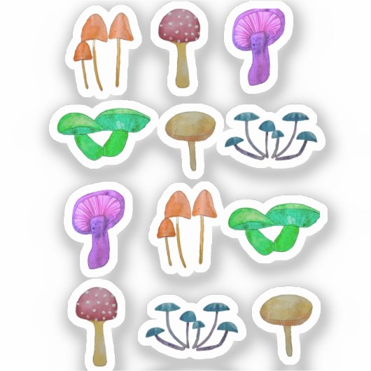 キノコシンプル型 シール (正面)