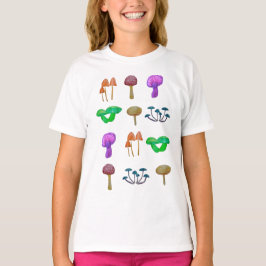 キノコシンプル型 Tシャツ