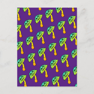 キノコスカルグリーティングカード ポストカード