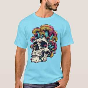 キノコスカルサイケデリックコテージコお洒落ア Tシャツ
