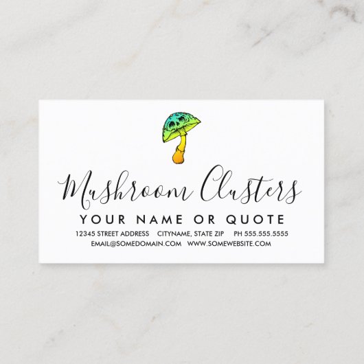 キノコスカル名刺 名刺 (裏面)