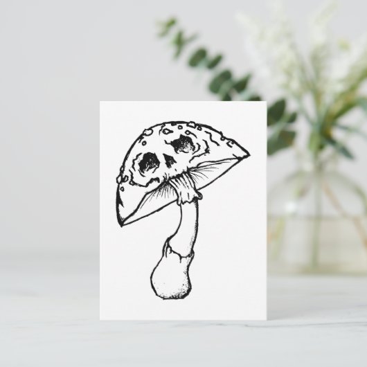 キノコスカル ポストカード (スタンド正面)