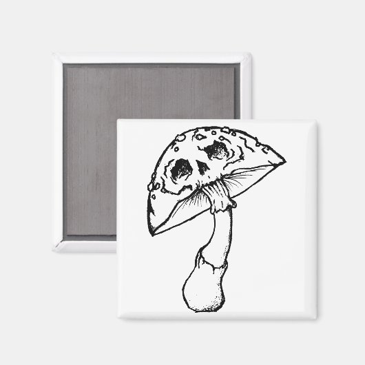 キノコスカル マグネット (正面/裏面)