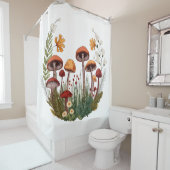 キノコスケッチ シャワーカーテン (インサイチュ)