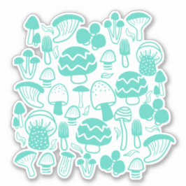 キノコティール（緑がかった色） シール