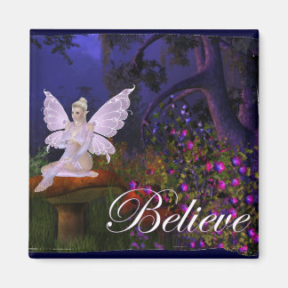 キノコデザイン上の妖精3 -信じマグネット マグネット