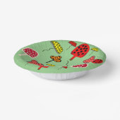 キノコデザイン紙プレート ペーパーボウル (傾斜あり)