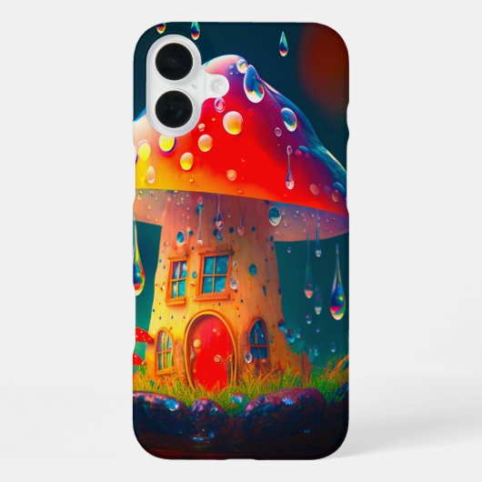 キノコハウスのスマホケース iPhoneケース (裏面)