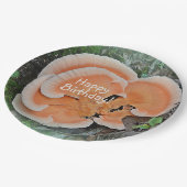 キノコハッピーバースデー ペーパープレート (アングル)