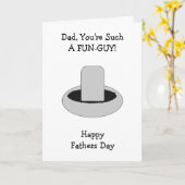 キノコパーソナライズされたの父の日 カード (黄色い花)