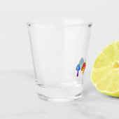 キノコファンキーショットガラス ショットグラス (左)