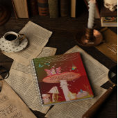 キノコファンタジーフェアリー魔法の魅力学校 ノートブック