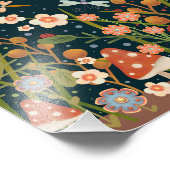 キノコフローラジャストビジター引用文インスピレーション フォトプリント            (角)