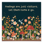 キノコフローラジャストビジター引用文インスピレーション フォトプリント            (正面)