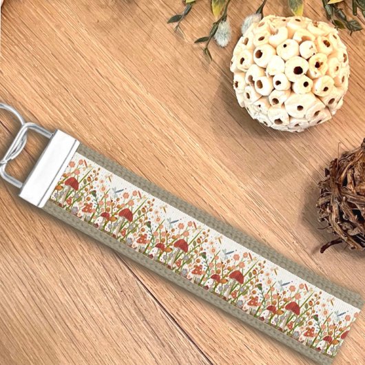 キノコフローラ吸気手首キーチェーン リストバンドキーホルダー