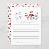 キノコブライダルシャワー日付ナイトアイディア (正面/裏面)