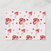 キノコベビー |赤とピンク エンクロージャーカード (裏面)