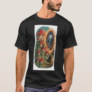 キノコポータル - 村のTシャツ Tシャツ