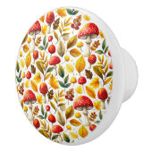 キノコレトロヴィンテージアンティークスタイル セラミックノブ (右)