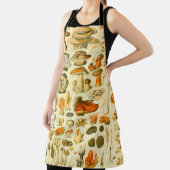 キノコヴィンテージ接種アンティークイラストレーション エプロン (インサイチュ)