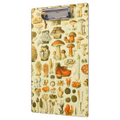 キノコヴィンテージ接種アンティークイラストレーション クリップボード (左)